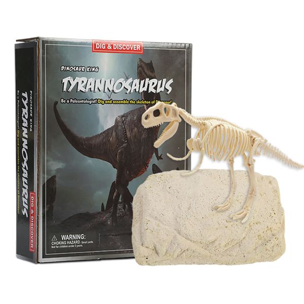 Bộ đồ chơi khai quật khảo cổ khủng long cao cấp – Kèm dụng cụ đào và mô hình xương