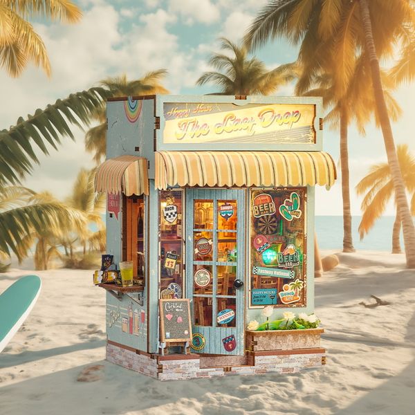 Mô hình quầy cà phê – Phong cách châu Âu hiện đại, nội thất chi tiết