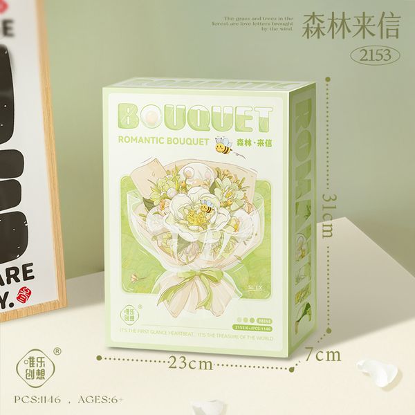 Gạch ghép bình hoa lan rừng, màu sắc tươi tắn, trang trí bàn làm việc, phòng khách...