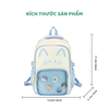 Ba lô học sinh tai mèo trong suốt phong cách kawaii họa tiết cute dễ thương – Nhiều ngăn tiện dụng