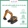 Máy xúc điều khiển từ xa cho bé – Xe công trình mô phỏng, cần xúc linh hoạt, đồ chơi nhập vai công trường