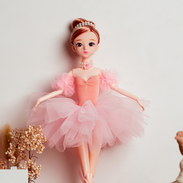 Búp bê 30cm 13 khớp, mặc váy múa Ba-lê, linh hoạt, tặng kèm hộp - đồ chơi trẻ em búp bê kèm trang phục