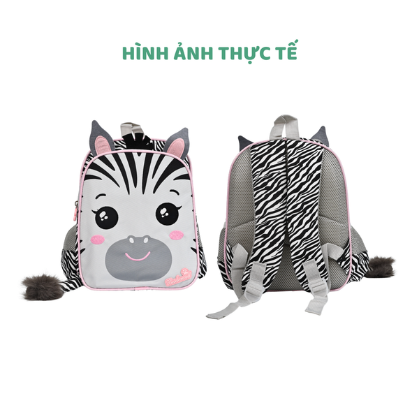 Balo trẻ em hình ngựa vằn, con voi dễ thương – Chất liệu an toàn, nhẹ, chống nước