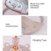 Ghế rung tự động cho bé – Họa tiết gấu dễ thương, tích hợp nhạc và đồ chơi treo