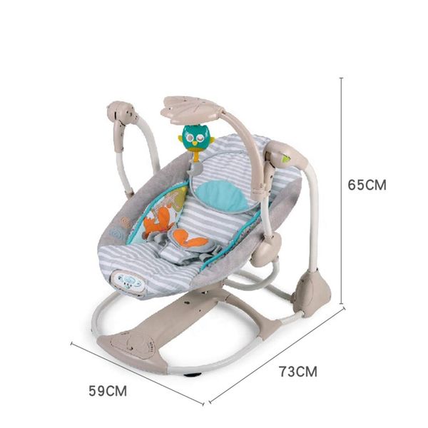 Ghế rung tự động cho bé – Thiết kế êm ái, tích hợp nhạc và đồ chơi treo