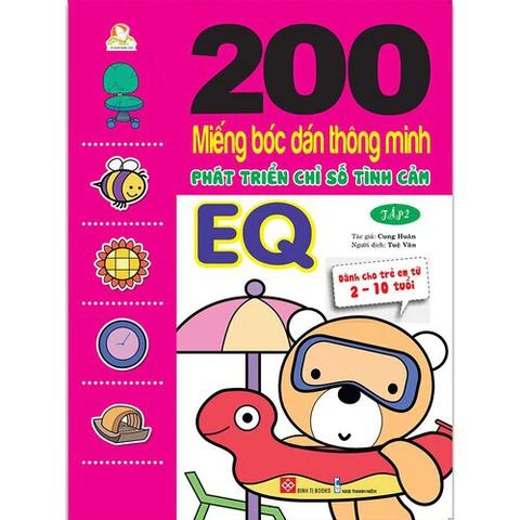 200 miếng bóc dán TM PT chỉ số Tình cảm EQ T2 (Dành cho trẻ 2-6 tuổi)