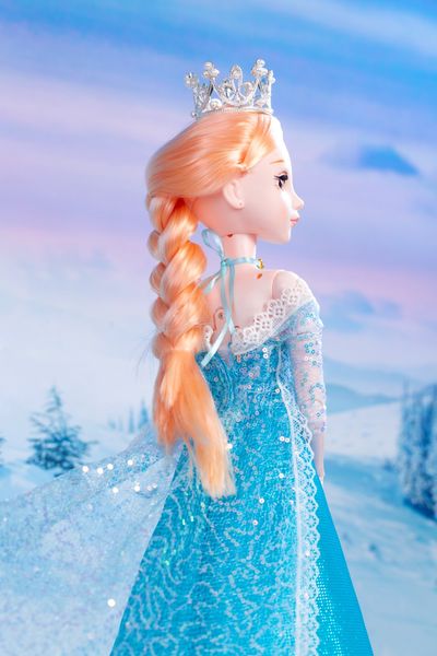 Đồ chơi trẻ em Búp bê công chúa Elsa - Búp bê Frozen 60cm váy xanh bồng bềnh, cử động toàn thân