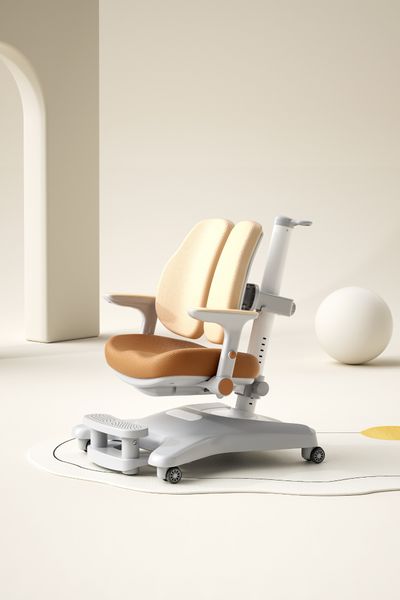 Bộ bàn ghế học sinh thông minh Alpha cao cấp – Kèm giá sách, nâng hạ quay tay, chống gù chống cận cho bé