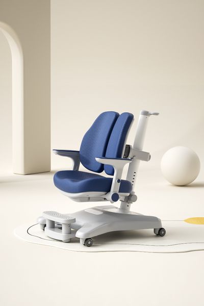 Bộ bàn ghế học sinh thông minh Alpha cao cấp – Kèm giá sách, nâng hạ quay tay, chống gù chống cận cho bé