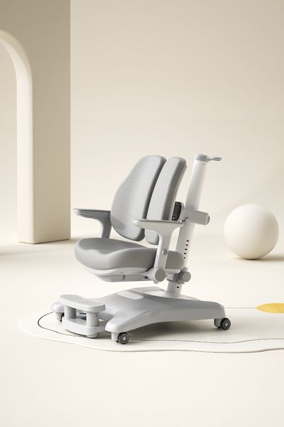 Bộ bàn ghế học sinh thông minh Alpha cao cấp – Kèm giá sách, nâng hạ quay tay, chống gù chống cận cho bé