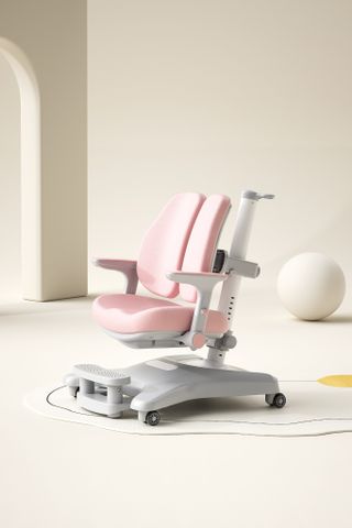 Bộ bàn ghế học sinh thông minh Alpha cao cấp – Kèm giá sách, nâng hạ quay tay, chống gù chống cận cho bé