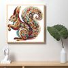 Tranh đính đá 5D hình Sóc – Họa tiết Mandala nghệ thuật, kích thước 30x30cm, trang trí phòng khách và quà tặng độc đáo
