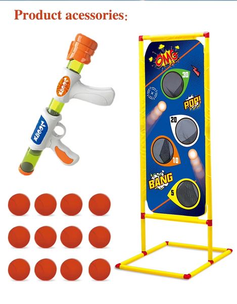 Bộ đồ chơi bắn bia Dart Game – Súng bắn đạn mút, bia đứng nhiều vòng, rèn luyện phản xạ và kỹ năng cho bé