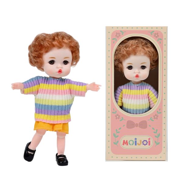 Búp Bê 13 cm Công Chúa Moijoi 13 Khớp Cầu Linh Hoạt - Mắt Acrylic Nàng Thơ, Tóc Dày Mượt, Nhựa Vinyl Cao Cấp An Toàn Cho Bé