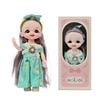 Búp Bê 13 cm Công Chúa Moijoi 13 Khớp Cầu Linh Hoạt - Mắt Acrylic Nàng Thơ, Tóc Dày Mượt, Nhựa Vinyl Cao Cấp An Toàn Cho Bé