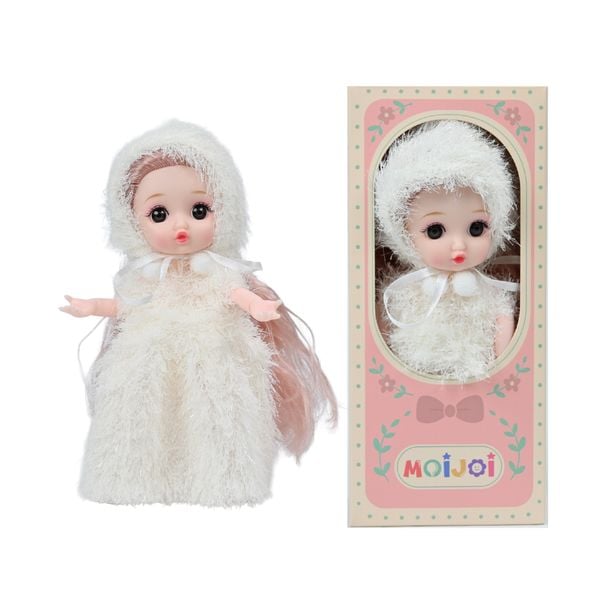 Búp Bê 13 cm Công Chúa Moijoi 13 Khớp Cầu Linh Hoạt - Mắt Acrylic Nàng Thơ, Tóc Dày Mượt, Nhựa Vinyl Cao Cấp An Toàn Cho Bé