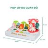 Đồ chơi cho bé hộp ú òa pop-up vận động tinh, đồ chơi ẩn tìm động vật cho bé