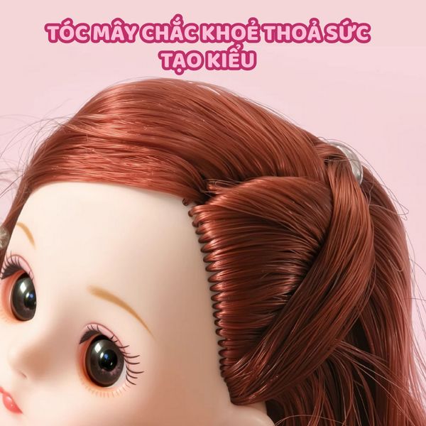 Búp Bê 13 cm Công Chúa Moijoi 13 Khớp Cầu Linh Hoạt - Mắt Acrylic Nàng Thơ, Tóc Dày Mượt, Nhựa Vinyl Cao Cấp An Toàn Cho Bé