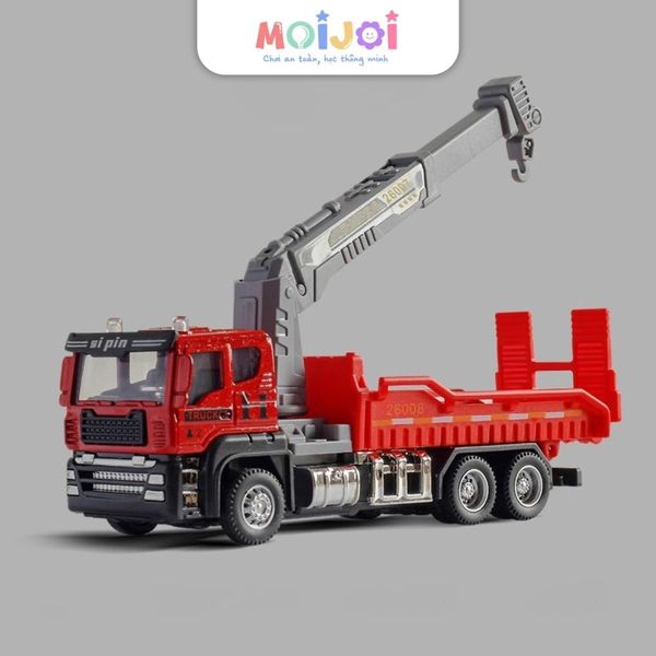 Xe cứu hỏa mô hình kim loại tỉ lệ 1:50  Fire Rescue Truck – bánh xe quay, thang/cần/bồn tùy mẫu