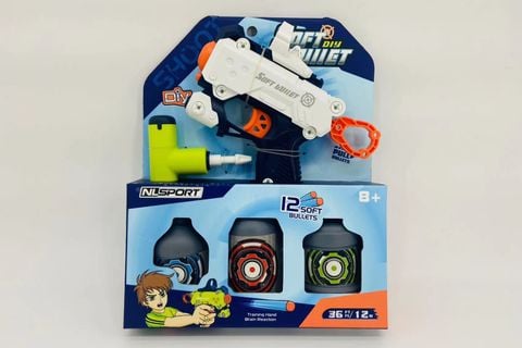 Bộ súng bắn đạn mút nlsport – kèm 3 lon mục tiêu