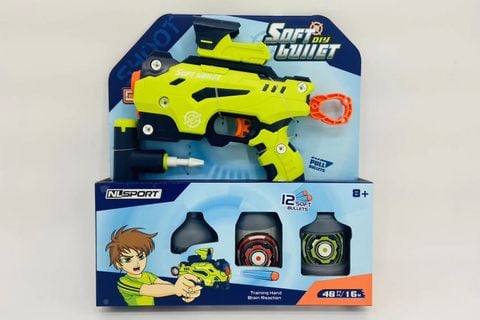 Bộ súng bắn đạn mút nlsport – kèm lon mục tiêu tập bắn