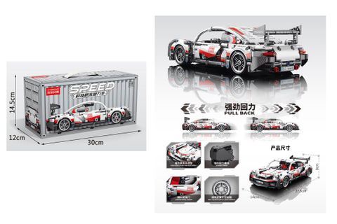 Bộ lắp ráp mô hình xe đua tốc độ phong cách thể thao