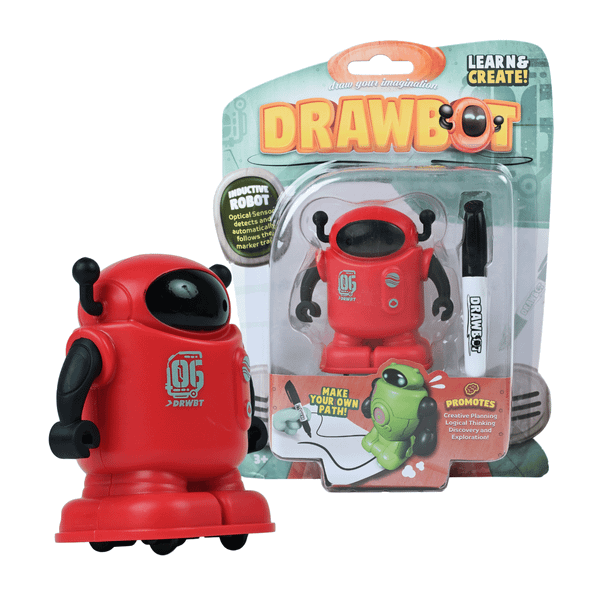 Robot vẽ thông minh DRAWBOT –tự chạy tạo họa tiết, kèm bút dạ, phát triển sáng tạo, lắp dùng nhanh, tạo đường nét độc đáo