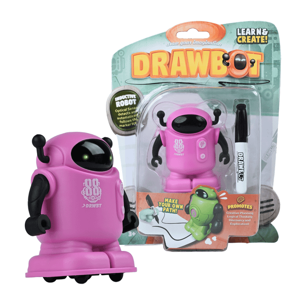 Robot vẽ thông minh DRAWBOT –tự chạy tạo họa tiết, kèm bút dạ, phát triển sáng tạo, lắp dùng nhanh, tạo đường nét độc đáo