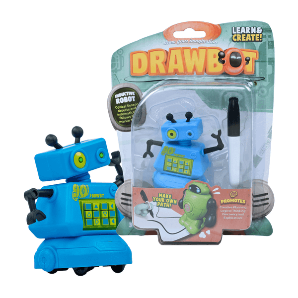 Robot vẽ thông minh DRAWBOT –tự chạy tạo họa tiết, kèm bút dạ, phát triển sáng tạo, lắp dùng nhanh, tạo đường nét độc đáo