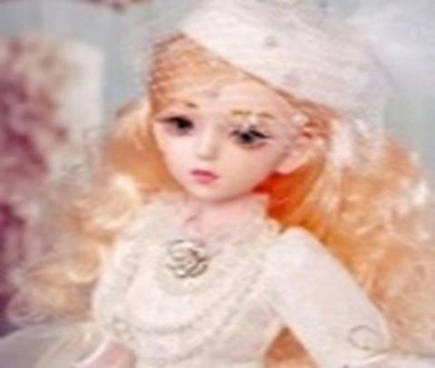 Đồ chơi trẻ em Búp bê váy dài ren - Búp bê 60cm, váy dài màu trắng, hoạ tiết ren