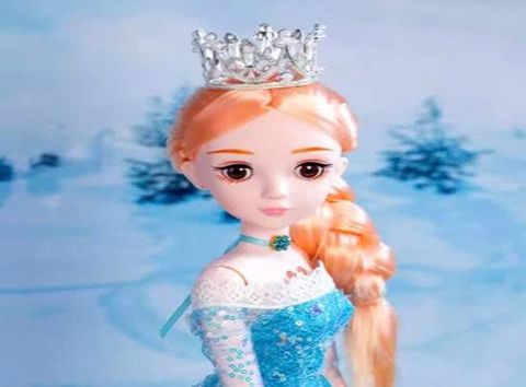 Đồ chơi trẻ em Búp bê công chúa Elsa - Búp bê Frozen 60cm váy xanh bồng bềnh, cử động toàn thân
