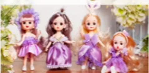 Bộ 4 Búp bê Công chúa Váy lộng lẫy (Set 4 Búp bê)