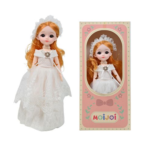 Búp bê công chúa 30 cm mặc váy dài phong cách cổ tích, tóc xoăn mềm mại, kèm phụ kiện