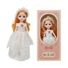 Búp bê công chúa 30 cm mặc váy dài phong cách cổ tích, tóc xoăn mềm mại, kèm phụ kiện