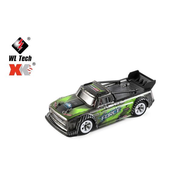 Xe drift short truck 4WD 1/28 điều khiển từ xa – Tốc độ 30Km/h, hợp kim, đèn LED, pin 7.4V 400mAh