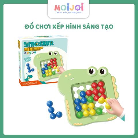 Đồ chơi pinball mini ghép hình khủng long – trò chơi xếp hình trí tuệ cho bé