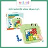 Đồ chơi pinball mini ghép hình khủng long – trò chơi xếp hình trí tuệ cho bé