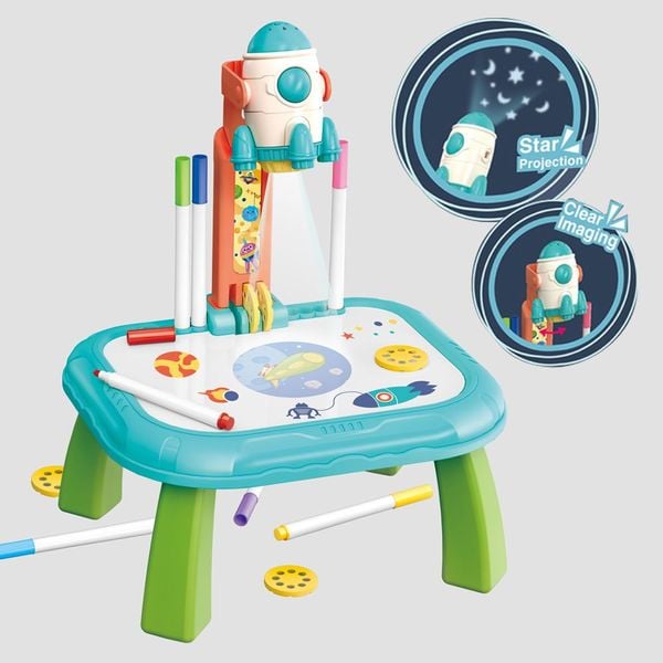 Bàn vẽ chiếu hình tên lửa – kích thích tư duy & sáng tạo cho bé