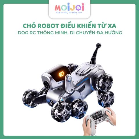 Chó robot điều khiển từ xa – Dog RC thông minh, di chuyển đa hướng, kèm pin sạc