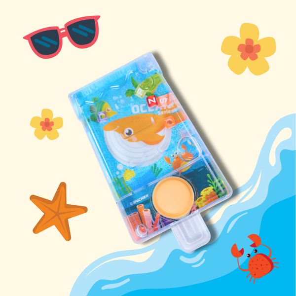 Đồ chơi nước - Máy bắn vòng nước cầm tay mini Ocean Water Game – Chủ đề đại dương, màu ngẫu nhiên