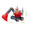 Đồ chơi lắp ráp máy xúc đất BanBao 9709 (22 chi tiết) – mô hình xe công trình mini cho bé