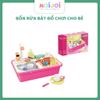 Bồn rửa bát đồ chơi cho bé Peiyile – Chậu mô phỏng nhà bếp, vòi nước chảy thật, kèm phụ kiện đầy đủ