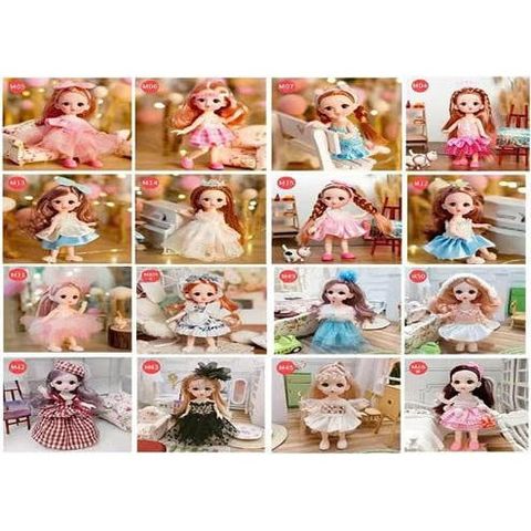 Búp bê 16 cm kèm trang phục, búp bê mini nhiều mẫu cho bé