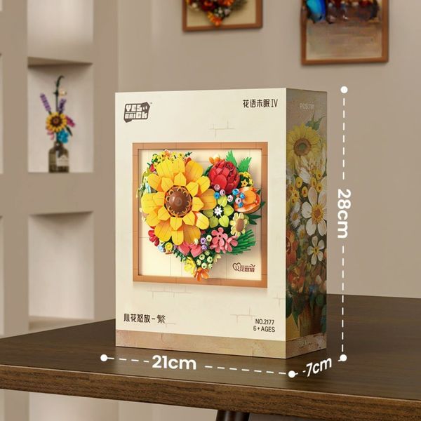 Mô hình lắp ghép hoa hướng dương 3D Yes Brick 2177 – 781 chi tiết