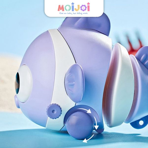 Đồ chơi cá hề lên dây cót trò chơi vui nhộn, chơi trong bồn tắm, bể bơi mini -  màu ngẫu nhiên