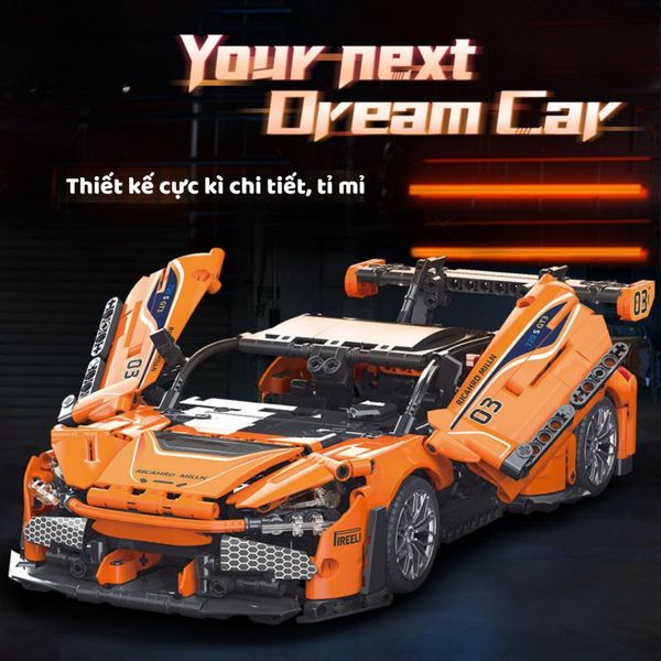 Đồ chơi lắp ráp siêu xe thể thao – Mô hình xe đua tốc độ tỉ lệ 1:14 (1074 chi tiết)