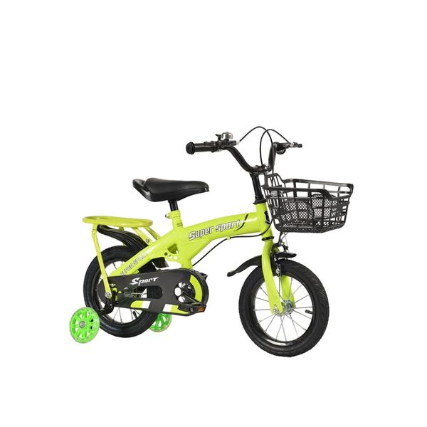 Xe đạp trẻ em 16 inch - bánh phụ, giỏ trước, khung thép chắc chắn