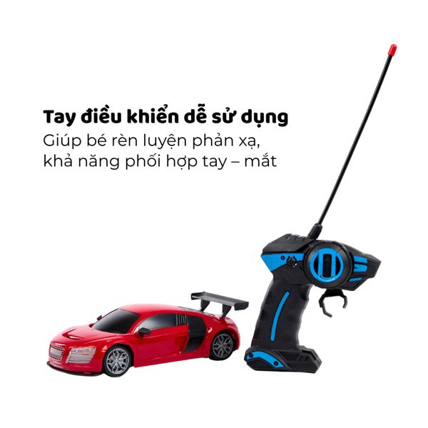 Xe ô tô điều khiển từ xa tỷ lệ 1:20 – thiết kế thể thao, điều khiển dễ dùng cho bé