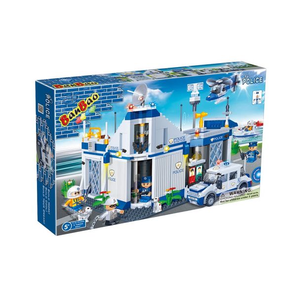 Đồ chơi lắp ráp đồn cảnh sát Police Station BanBao 8341 (718 chi tiết)