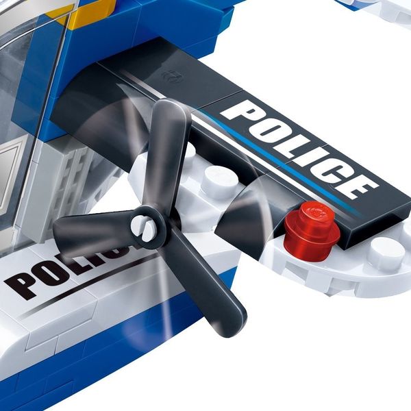 Đồ chơi lắp ráp trực thăng cảnh sát Police Helicopter BanBao 7009 (112 chi tiết)